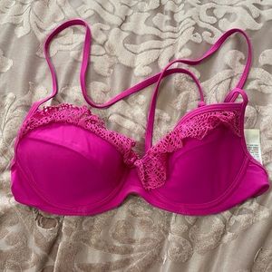 Pink bathing suit top